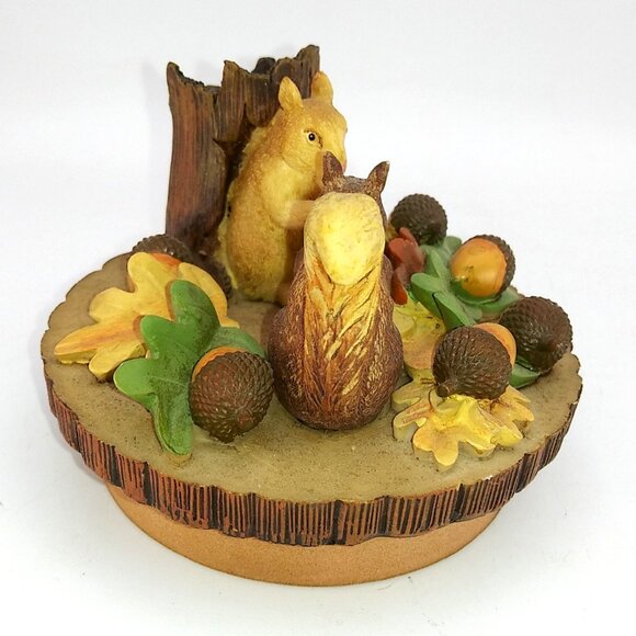 Our America Spring Time Squirrels Yankee Candle Topper Country fall autumn - Picture 6 of 8